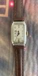 1934 Illinois Sterling Silver Art Deco Watch