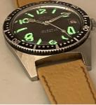 Vintage Swiss Jumbo Broad Arrow Dive Watch