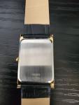 Seiko Vintage Slim Tank Quartz Leather Watch
