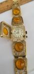 Vintage Amber Cocktail Watch for Women