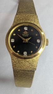 Seiko Vintage Gold and Black Cocktail Watch