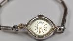 Elgin Swiss Silver Tone Vintage Cocktail Watch