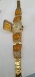Vintage Amber Cocktail Watch for Women