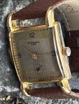 Hermes Paris Art Deco 18k Gold Filled Watch