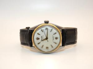 Rolex 6567 Oyster Perpetual Gold Bezel Watch