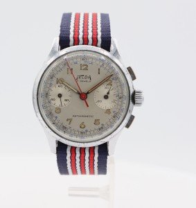 Telda Men's Vintage Chronograph Watch - Swiss Steel