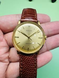Rolex Vintage 18K Gold Mens Dress Watch
