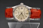 Rolex Date 1501 Vintage Men's Watch with Brown Leather Band