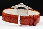 Rolex Date 1501 Vintage Men's Watch with Brown Leather Band