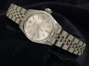 Rolex Date Lady Stainless Steel & White Gold Watch