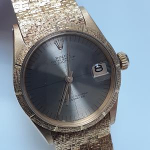 Vintage Rolex 31mm Zephyr 18K Gold Watch