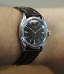 1953 Rolex Oyster 6022 Black Dial Vintage Watch