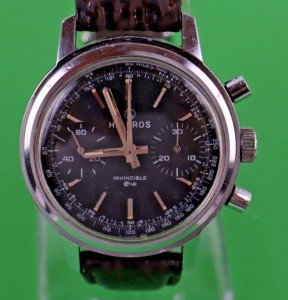 Helbros Vintage Manual Wind Chronograph Watch 37mm