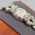 Exim Women's Vintage Cocktail Swiss Watch with Rhinestones