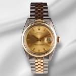 Rolex 36mm Datejust Gold Dial Men's Watch 1601