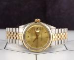 Rolex 36mm Datejust Gold Dial Men's Watch 1601
