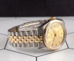 Rolex 36mm Datejust Gold Dial Men's Watch 1601