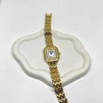 Elegant Gold Vintage Square Dial Women's Watch