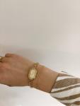Gold Vintage Oval Watch for Women
