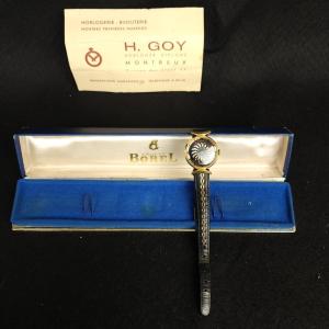 Ernest Borel Kaleidoscope Dial Gold Plated Watch