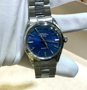 Rolex Air King Vintage Watch, 34mm Blue Dial