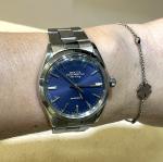 Rolex Air King Vintage Watch, 34mm Blue Dial