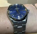 Rolex Air King Vintage Watch, 34mm Blue Dial