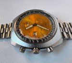 Sicura Vintage Men's Chronograph Watch, Yellow Dial