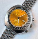 Sicura Vintage Men's Chronograph Watch, Yellow Dial