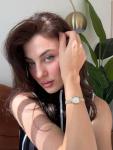 Vintage Gold Rectangular Women's Watch with Bracelet
