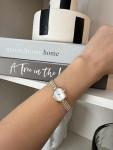 Vintage Gold Rectangular Women's Watch with Bracelet