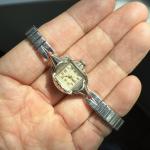 Vintage Bulova Stainless Steel Ladies Cocktail Watch