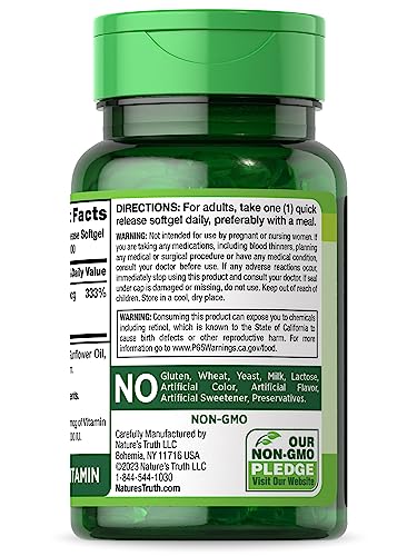 Nature's Truth Vitamin A Softgels - 100ct