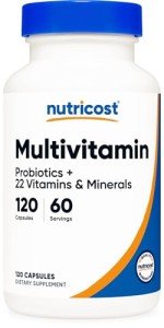 Nutricost Multivitamin with Probiotics - 120 Capsules