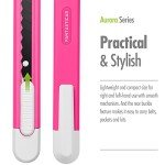 24-Pack Colorful Retractable Snap-Off Utility Knives