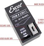 Excel Blades #11 Craft Knife Replacement Blades - 15 Pack