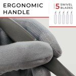 VViViD Comfort Grip Swivel Blade Cutting Knife