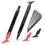 Vinyl Wrap Cutter Knife and Squeegee Set