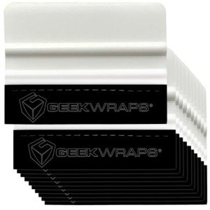 GEEKWRAPS 4" Soft Edge Vinyl Squeegee 10-Pack