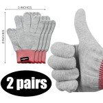 TECKWRAP Grey Vinyl Wrap Application Gloves (2 Pairs)