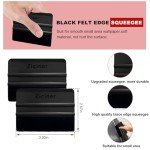 4PCS Felt Edge Squeegee Vinyl Wrap Tool Kit