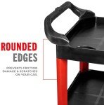 VViViD Heavy Duty Detailing Tool Cart with Trays