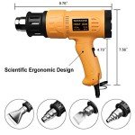 SEEKONE 1800W Adjustable Heat Gun with Nozzles