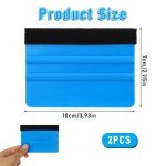 Blue Felt Squeegee - 2 Pack for Vinyl Wraps