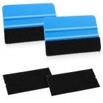 Vinyl Wrap Squeegee Set with Felt Replacement Pads