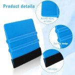 Blue Felt Squeegee - 2 Pack for Vinyl Wraps