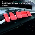 Magnet PPF Squeegee Kit 5-in-1 Red Set