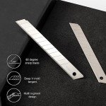 100PCS 9mm Utility Knife Replacement Snap-Off Blades