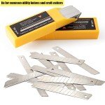 100PCS 9mm Utility Knife Replacement Snap-Off Blades