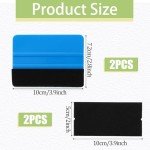 Vinyl Wrap Squeegee Set with Felt Replacement Pads